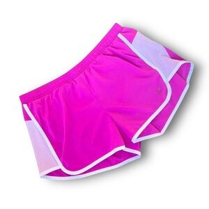 Old Navy Hot Pink Athletic Running Shorts with White Trim